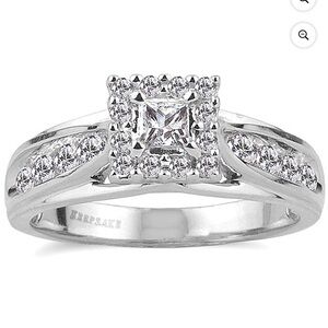 Women’s engagement ring, 14k white gold. Size 7 or 8